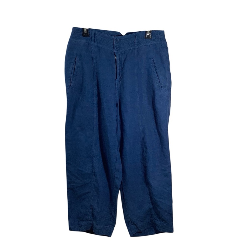 Wrap London Women’s 10 Linen Cropped Pants